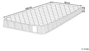 Taštičková matrace 90x200 cm BALAR (středně tvrdá). 1022461