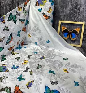 Ervi bavlna š.240 cm - barevné motýlcí 127-1, metráž -