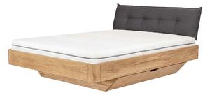 Dubová postel s úložným prostorem Bara 180x200
