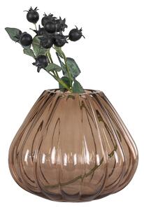Hnědá váza, 20x16 cm