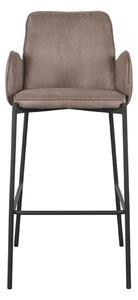Barová židle Joni - tapue mikrovlákno - výška sedadla 78 cm