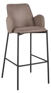 Barová židle Joni - tapue mikrovlákno - výška sedadla 78 cm