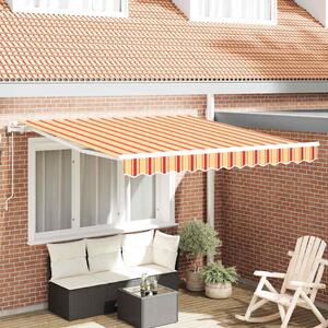 Stahovací markýza Žlutá a oranžová 300 x 250 cm Látka a hliník 3329963
