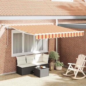 Stahovací markýza Žlutá a oranžová 300 x 250 cm Polyester 3329964