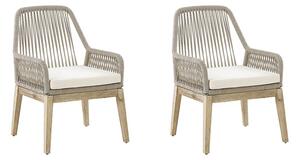 Set 2 ks. zahradních židlí OLIBIA (béžová). 1022576