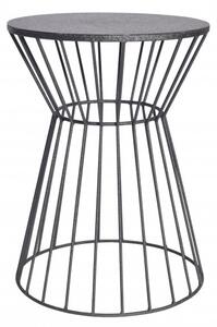Noble Home Černý kovový odkládací stolek Variation 45 cm