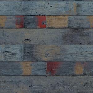 Vliesová tapeta imitace dřeva, barevných palubek, 16672, Friends & Coffee, Cristiana Masi by Parato