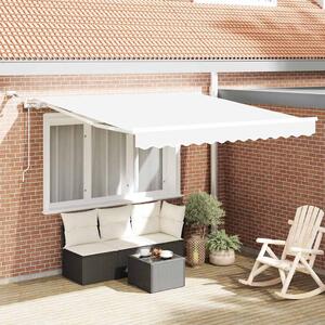 Stahovací markýza Bílá 300 x 250 cm Polyester 3330072