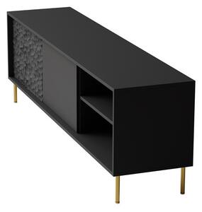 TV stolek Balle (černá + zlatá)