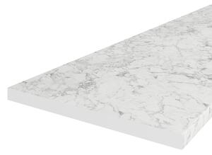 Bílá mramorová pracovní deska 120x3,8 cm na míru