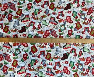 Ervi bavlna š.240 cm - Vánoční vzor -12198-6, metráž -