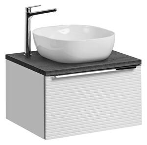 Koupelnová skříňka s umyvadlem a deskou LEONARDO White DU60/1 | 60 cm