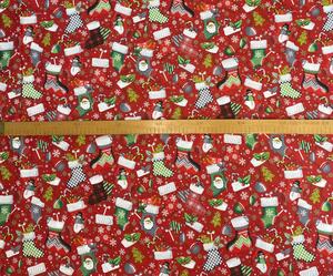 Ervi bavlna š.240 cm - Vánoční vzor -12198-9, metráž -