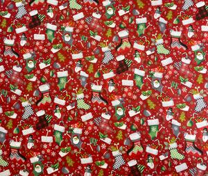 Ervi bavlna š.240 cm - Vánoční vzor -12198-9, metráž -