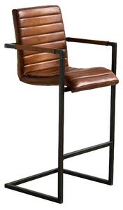 Barová židle DT56 Kůže: Dark Brown
