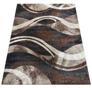 Makro Abra Kusový koberec moderní OTTO 01 hnědý Rozměr: 160x220 cm