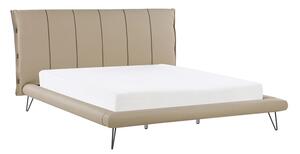 Manželská postel 180 cm BETTEA (s roštem) (béžová). 1022617