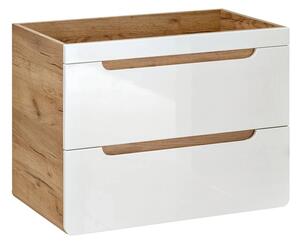 Koupelnová závěsná skříňka pod umyvadlo BÁRA 80 cm