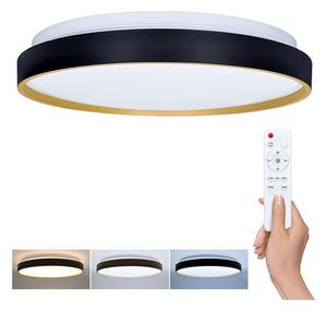 LED stropní světlo s dálkovým ovládáním Cala nastavitelné - průměr 38 cm, černá