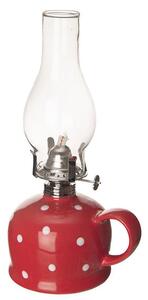 Keramická petrolejová lampa TEČKA