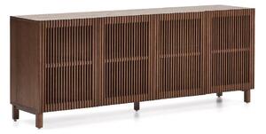 Tmavě hnědá komoda v dekoru ořechu 181x71,5x42,5 cm Beyla – Kave Home