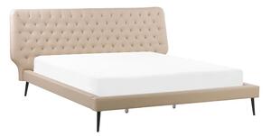 Manželská postel 180 cm ESONNA (s roštem) (béžová). 1022633
