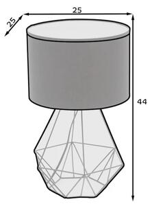 Stolní lampa na noční stolek BREVITAS - černá