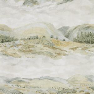 Sanderson Tapeta Elysian, skotská příroda, kolekce Elysian Odstín tapety: Sage Grey