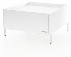 Konferenční stolek Luxury bílý - stříbrné nohy Konferenční stolek velikost: 100x100x43cm