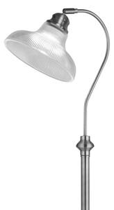 Searchlight EU7184SS Stylová stojací lampa BISTRO žebrované sklo