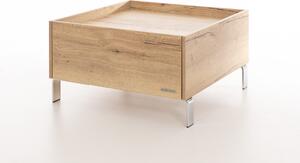 Konferenční stolek Luxury Halifax - stříbrné nohy Konferenční stolek velikost: 100x100x43cm