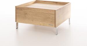 Konferenční stolek Luxury Halifax - stříbrné nohy Konferenční stolek velikost: 100x100x43cm