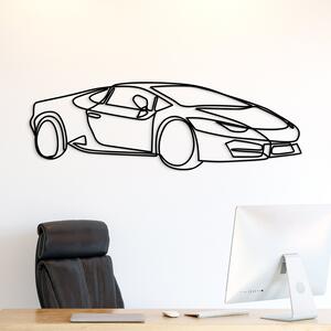 DUBLEZ | Dřevěný line art obraz - Lamborghini Huracán | Obraz