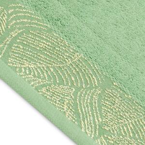 AmeliaHome Sada 3 ks ručníků BELLIS klasický styl světle zelená