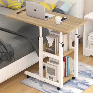VerDesign HOME příruční stolek na kolečkách, bílá/dub Sonoma