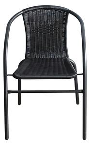 BISTRO zahradní židle, černý ratan