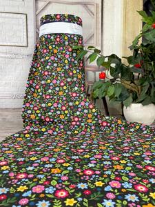 Ervi bavlna š.240 cm - barevné květy č.25173-1, metráž -
