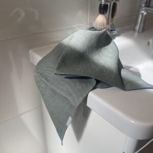 Aesthetic Lněný ručník / osuška - 100% len - Khaki (Olive green) Rozměr: 47x70 cm