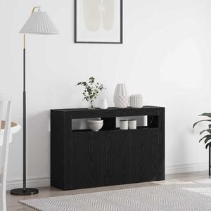Servírovací skříň Černý dub 116 x 30 x 75 cm Kompozitní dřevo 3333885