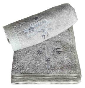 Bambusový ručník z nové kolekce BOSTON. Barva ručníku je šedá. Rozměr ručníku 50x100 cm. Plošná hmotnost 500 g/m2. Praní na 60°C