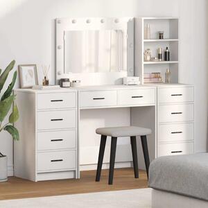 Kosmetický stůl 3 ks Bílá 78,5 x 41 x 135 cm Kompozitní dřevo 3334209