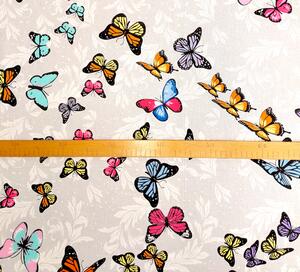 Ervi bavla š.240 cm - barevné motýlcí č.10532, metráž -