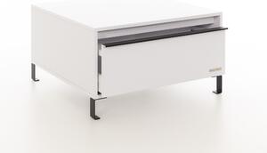 Konferenční stolek Liness bílý - černé nohy Konferenční stolek velikost: 80x80x45cm
