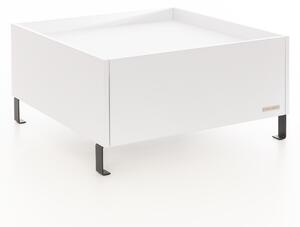 Konferenční stolek Luxury bílý - černé nohy Konferenční stolek velikost: 100x100x40cm
