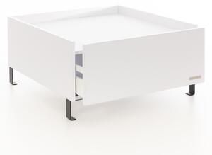 Konferenční stolek Luxury bílý - černé nohy Konferenční stolek velikost: 100x100x40cm