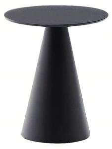 Kulatý odkládací stolek se skleněnou deskou ø 35 cm Wilshire – Kave Home