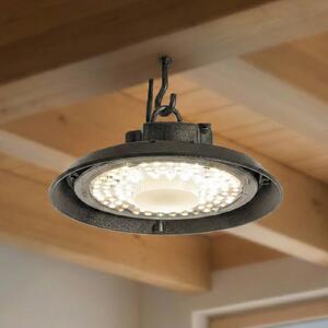 PRIOS LED halový reflektor Maikel, černý, IP65, Highbay, Černá, kov