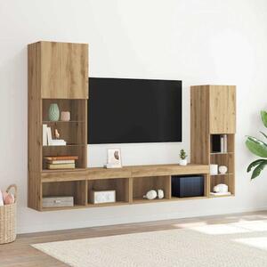 Televizní skříň 4 ks dub artisan Kompozitní dřevo 3334390