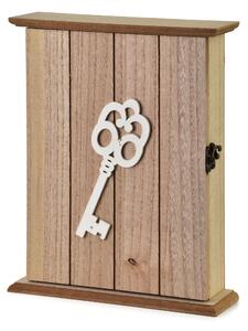 Mondex Dřevěná skříňka na klíče STACY Key 20x6x24,5 cm hnědá