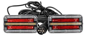 SADA 2x LED Světlo na přívěsný vozík 7,5m kabel LED/12-24V IP65